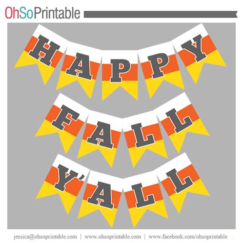 5 Best Images of Printable Happy Fall Y'all Banner - Free Printable ...