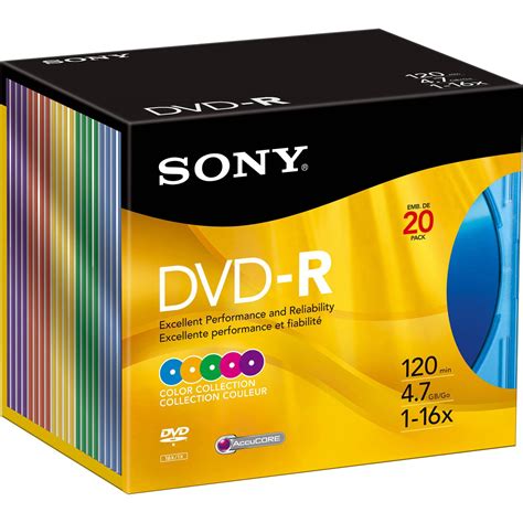 Sony 20DMR47RX4 DVD-R Recordable Disc (Box of 20) 20DMR47RX4 B&H