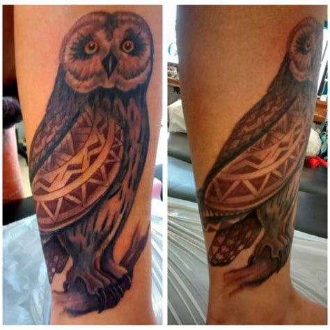 tribal owl tattoo | Tumblr | Hawaiian tattoo, Tattoos, Tribal owl tattoos