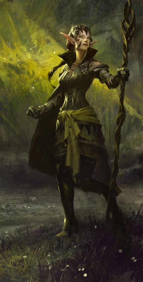 Nissa Revane MtG Art from Zendikar Set by Jaime Jones - Art of Magic ...