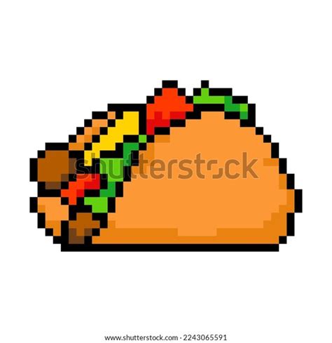 Pixel Taco Icon 8bit Taco Pixel Stock Vector (Royalty Free) 2243065591 ...