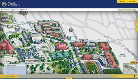 La Salle University Campus Map – Map Vector