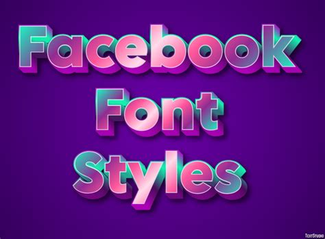 Facebook Font Styles Text Effect and Logo Design Font