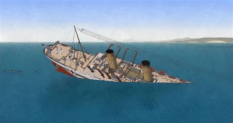 Sinking animation H.M.H.S. Britannic - 09 by grantl91 on DeviantArt