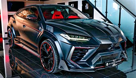 Black and Red Lamborghini Urus Avantgarde