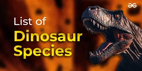 List of Dinosaur Species With Pictures, Timeline