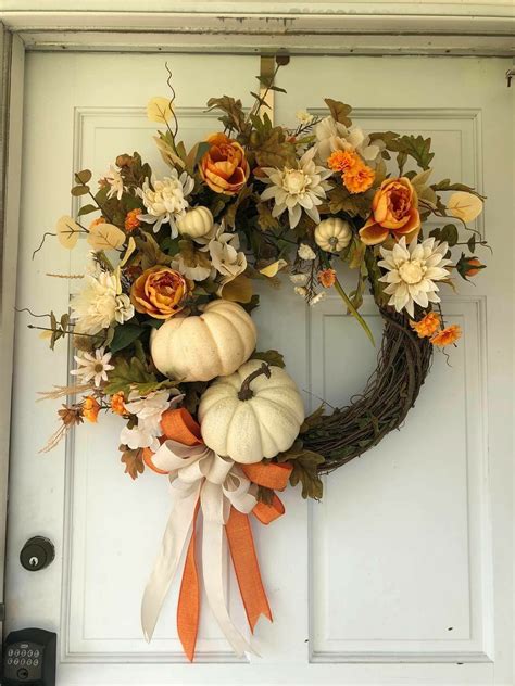 30+ Beautiful DIY Thanksgiving Wreath Ideas for your front door | Fall ...