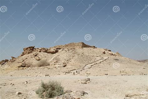 Moa Nabataeans Fortress Ancient Ruins in the Arava, South of Israel Stock Photo - Image of ...