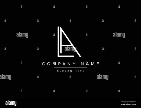 Creative minimal line art icon logo, LA monogram logo Stock Vector Image & Art - Alamy