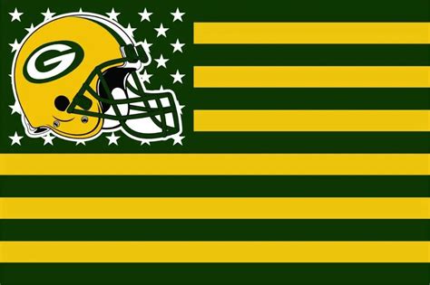 Green Bay Packers flag 3ftx5ft Banner 100D Polyester Flag metal ...