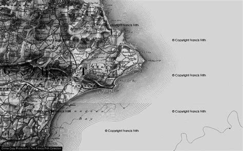 Historic Ordnance Survey Map of Whitecliff Bay, 1895