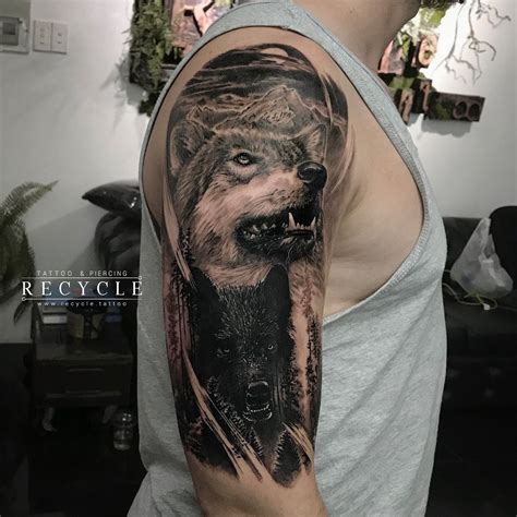 Black Wolf Tattoo