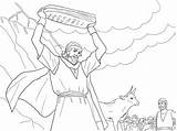 Moses On Mount Sinai Coloring Page Sketch sketch template