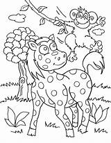 Wild Animal Coloring Book Pages sketch template