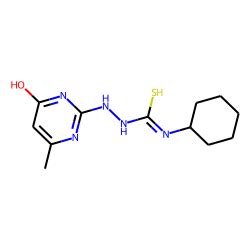 Semicarbazide, 4-cyclohexyl-1-(4-hydroxy-6-methyl-2-pyrimidinyl)-3-thio-, (keto form) (CAS ...