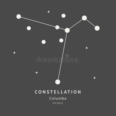 The Constellation of Columba. the Dove - Linear Icon. Vector ...