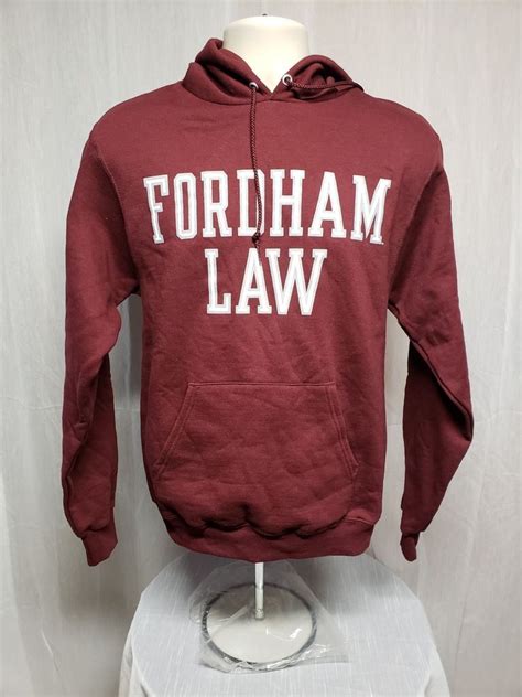 Fordham University Law Adult Small Burgundy Hoodie Sweatshirt #Champion ...