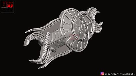 STL file Guardian Shield - gauntlet kratos - kratos armor - God of War 3D print model 🛡️ ...