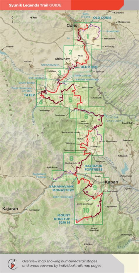 Syunik Legends Trail - Hiking Topo Guidebook, Armenia - Cartisan