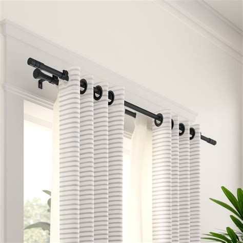 Chesson Double Curtain Rod and Hardware Set | Double rod curtains, Curtain rods and hardware ...