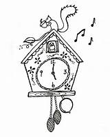 Clock Coloring Page  Home sketch template