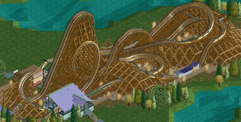 [2] Thought I'd try building a hybrid coaster. : rct