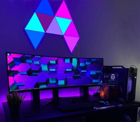 Smart Triangle Wall LED Light Panels, RGB Color, Music Sync, DIY Design ...