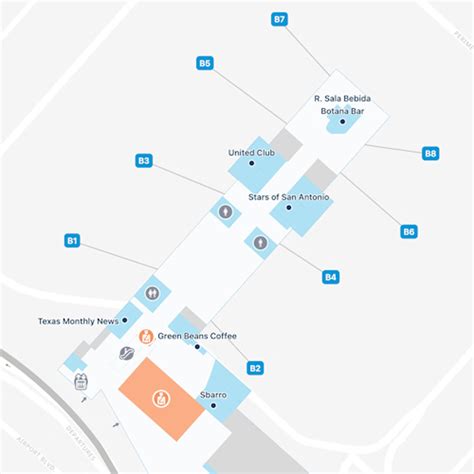 San Antonio Airport Map | SAT Terminal Guide