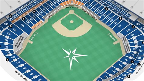 Tropicana Field Seating Chart With Row Numbers – Two Birds Home