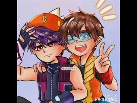 Boboiboy x Fang 😘 Cute couple 💜 CCP Love "Bad boy" - YouTube Galaxy Movie, Anime Galaxy ...