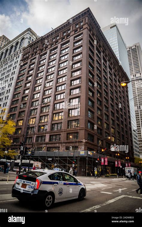 Marquette Building, Steel-framed skyscraper completed in 1895 & considered a masterpiece of ...