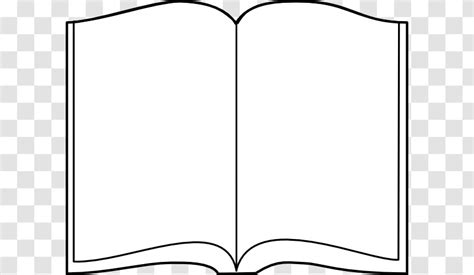 Hardcover Book Outline Clip Art - Pictures Of Open Books Transparent PNG