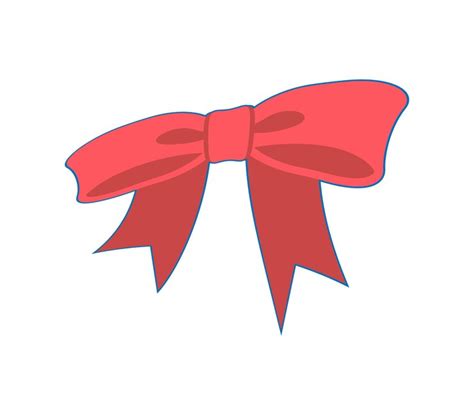 Premium Vector | Red ribbon bow