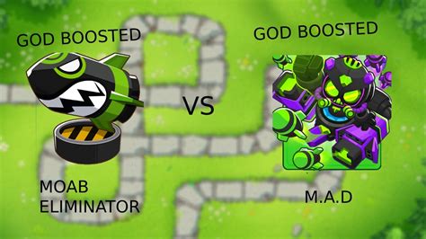 God Boosted MAD vs God Boosted Moab Eliminator - YouTube