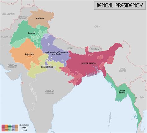 Bengal Presidency : Crown Dependencies