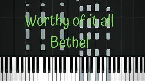 Worthy Of It All Piano Chords Bethel - malayelly