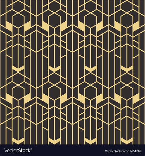 Abstract art deco seamless pattern Royalty Free Vector Image