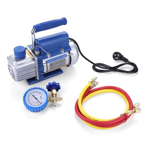 Single Stage Air Vacuum Pump CN Plug 220V 150W Vacuum Pump Kit for Air Conditioning ...