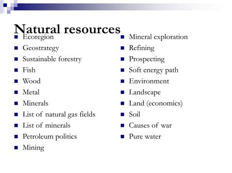 PPT - NATURAL RESOURCES PowerPoint Presentation, free download - ID:1226701