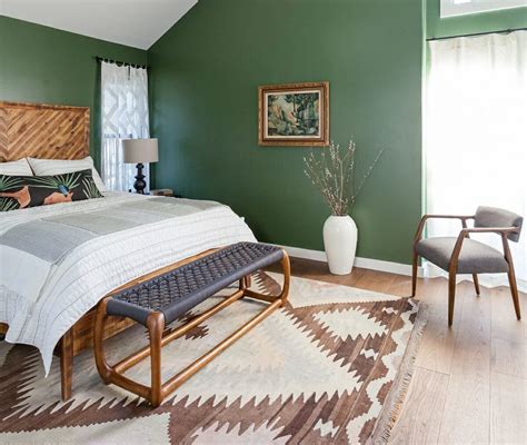 Before & After: Relaxing Green Bedroom Design - Decorilla Online ...