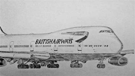 Boeing 747-400 British Airways. (Airplane drawing) - YouTube