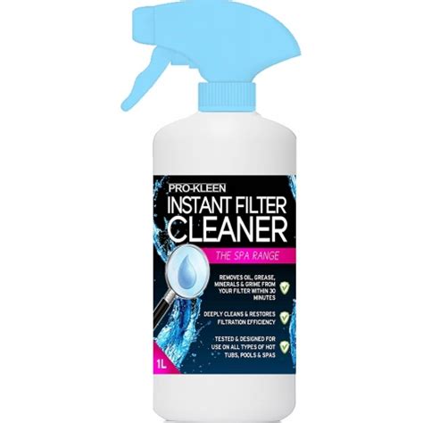 Pro-Kleen Instant Hot Tub & Spa Filter Cleaner 1L Spray - Pro-Kleen