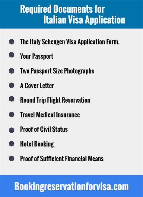 Italy Visa Application Requirements - Types & Guidelines