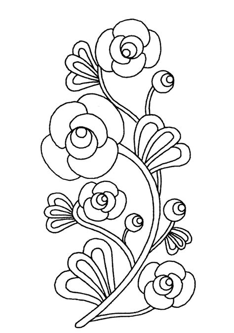 Beautiful flowers | Flowers Coloring pages for kids to print & color