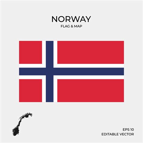 Norway flag and map 2046114 Vector Art at Vecteezy