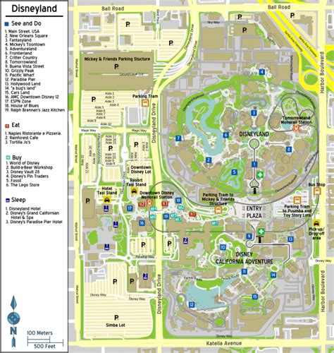 Disneyland Resort Map [2021 Printable PDF Maps of Disneyland Park, etc]