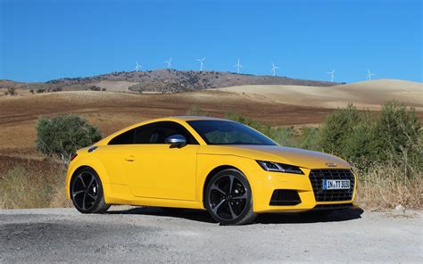 Yellow 2016 Audi TTS Coupe Wallpaper | Audi tt roadster