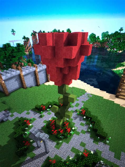 Minecraft Rose Art & Collectibles Sculpture jan-takayama.com