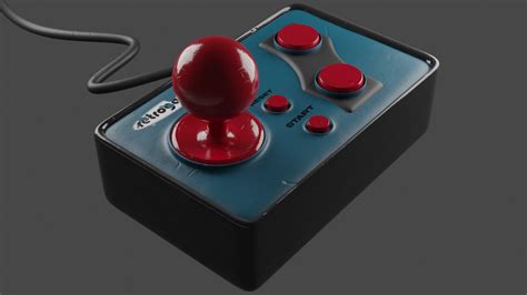 3D Retro Joystick - TurboSquid 1982903