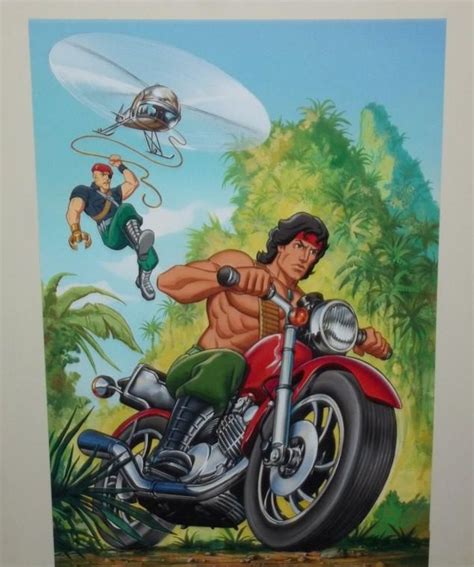 Rambo: S.A.V.A.G.E. Island animated series box art Comic Art | Comic art, 80s cartoons, Movie art